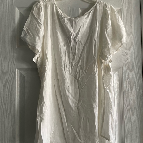Torrid linen white shirt - Picture 3 of 6